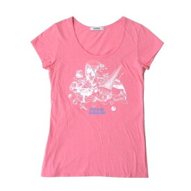 美品 GUILD PRIME ギルドプライム 「36」 ドクロスイーツTシャツ (ピンク LOVELESS ラブレス) 103324 【中古】
