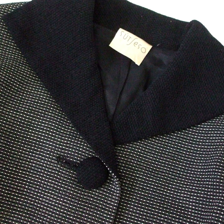 楽天市場】SUTSESO スチェッソ チェスターロングジャケット (黒 