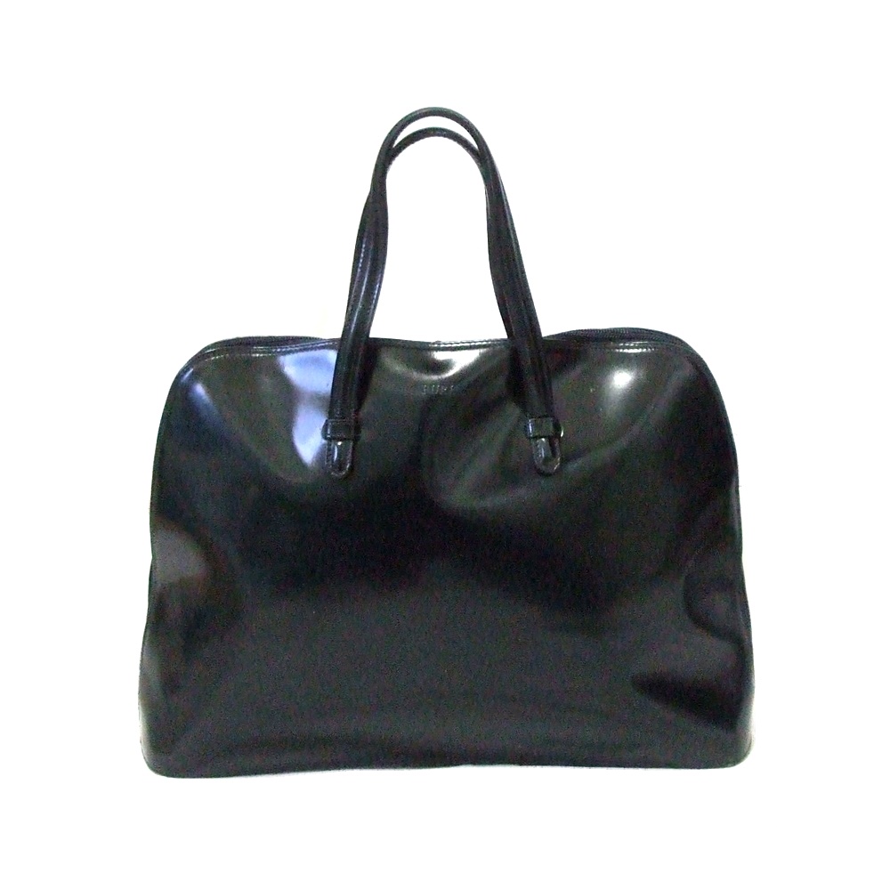 楽天市場】FURLA フルラ イタリア製 エナメルレザーハンドバッグ (黒