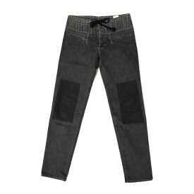 JEANS MICHIKO KOSHINO エンジーンズ ミチココシノ ダブルウエストデニムパンツ (ジーンズ 黒 ブラック) 124316 【中古】