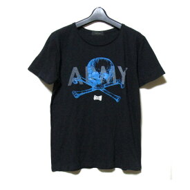 ARMED アームド 「2」 クロスボーンスカルリボンTシャツ (半袖 黒 ブラック ARMY) 125672 【中古】