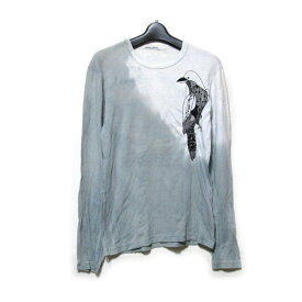 SIMEON FARRAR シメオンファラー 鳥刺繍ロンTシャツ (長袖 斑染) 125932 【中古】