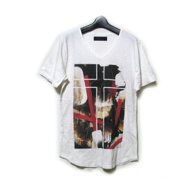 CRUCE & Co クルーチェアンドコー 「M」 グラフィックTシャツ (白 半袖) 129419 【中古】