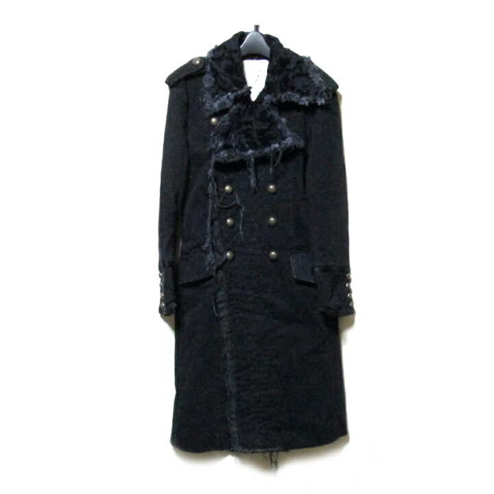 楽天市場】美品 bajra バジュラ 「L」 グランジ構築コート (黒 