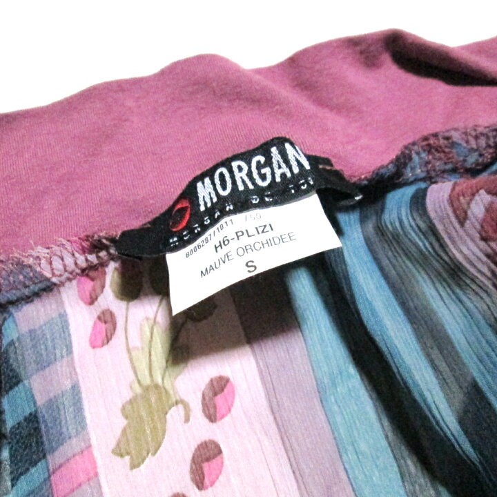 楽天市場】美品 MORGAN モルガン 「S」 シースルーレイヤード 