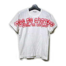 Vintage robe de chambre COMME des GARCONS ヴィンテージローブドシャンブル コムデギャルソン 1999 グラデーションロゴTシャツ (白 半袖) 131421 【中古】