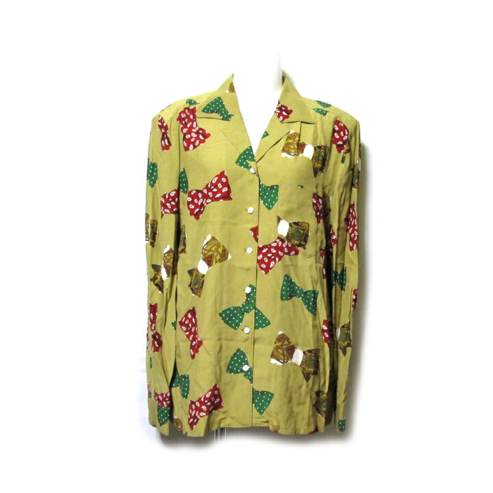 楽天市場 Vintage Ingeborg ヴィンテージ インゲボルグ リボンアロハ ブラウス 金子功 カネコイサオ Pink House ピンクハウス 柄シャツ 中古 Crown Store