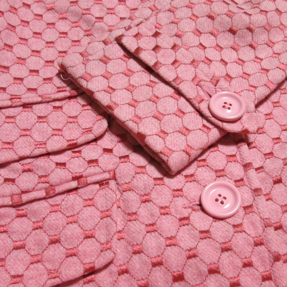 美品 TOCCA トッカ 「0」 刺繍的スタイルステンカラーコート (ピンク ジャケット) 133444 【中古】 | CROWN STORE