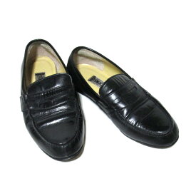 Vintage TOKIO KUMAGAI ヴィンテージ トキオクマガイ 「35 1/2」 レザーローファー (黒 ブラック 靴 シューズ ビンテージ) 133586 【中古】