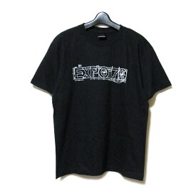【新品】 EXPO'70 エクスポ'70 「M」 早川良雄 設計日本万国博覧公式ロゴTシャツ 黒 (大阪万博 EXPO70 エキスポ70 ビンテージ Vintage ヴィンテージ) 133835 【中古】