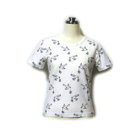 Bernhard Willhelm ベルンハルト ウィルヘルム 「S」 鳥刺繍Tシャツ (白 半袖 ショート丈) 133869 【中古】