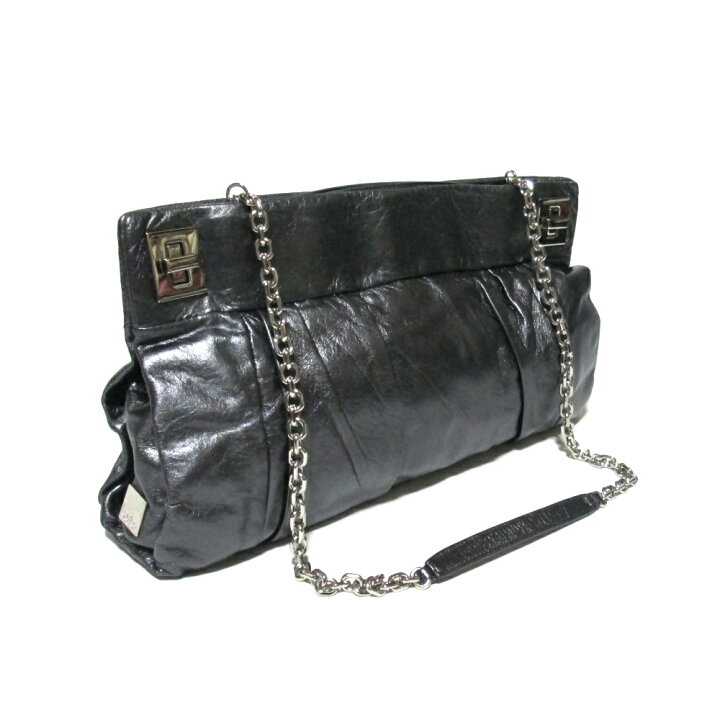 楽天市場】美品 kooba クーバ レザーチェーンショルダーバッグ 