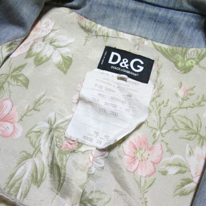 楽天市場】D＆G ディアンドジー 「40」 クラシック加工デニム 