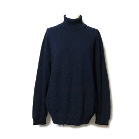 Vintage GIVENCHY ヴィンテージ オールド ジバンシィ 「IV」 イタリア製 ハイネックニットセーター (紺 ネイビー ビンテージ) 136011 【中古】