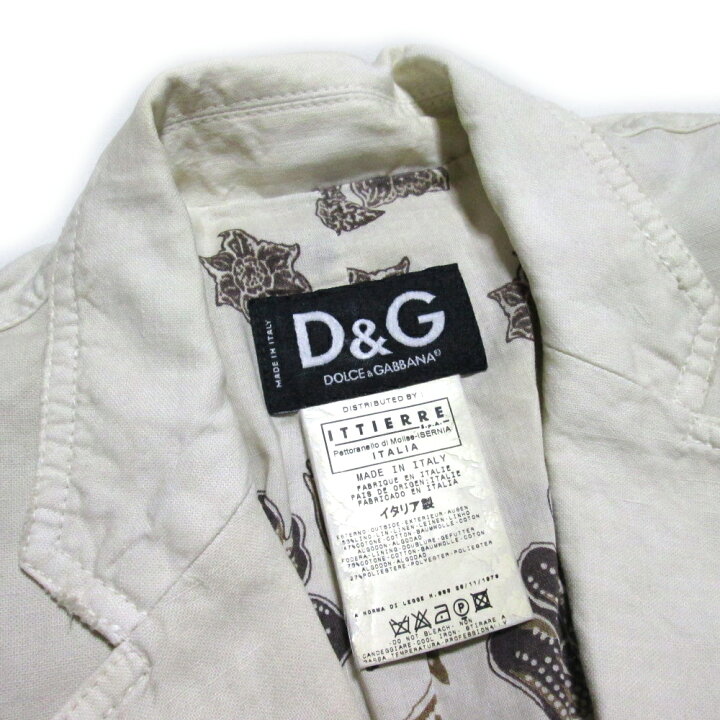 楽天市場】D&G ディーアンドジー イタリア製 コットンジャケット 