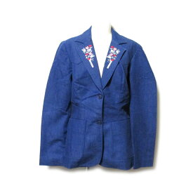 50's 60's Vintage H BAR C ヴィンテージ エイチバーシー アメリカ製 デニム刺繍装飾ジャケット (ビンテージ ジーンズ USA 花柄) 136226 【中古】