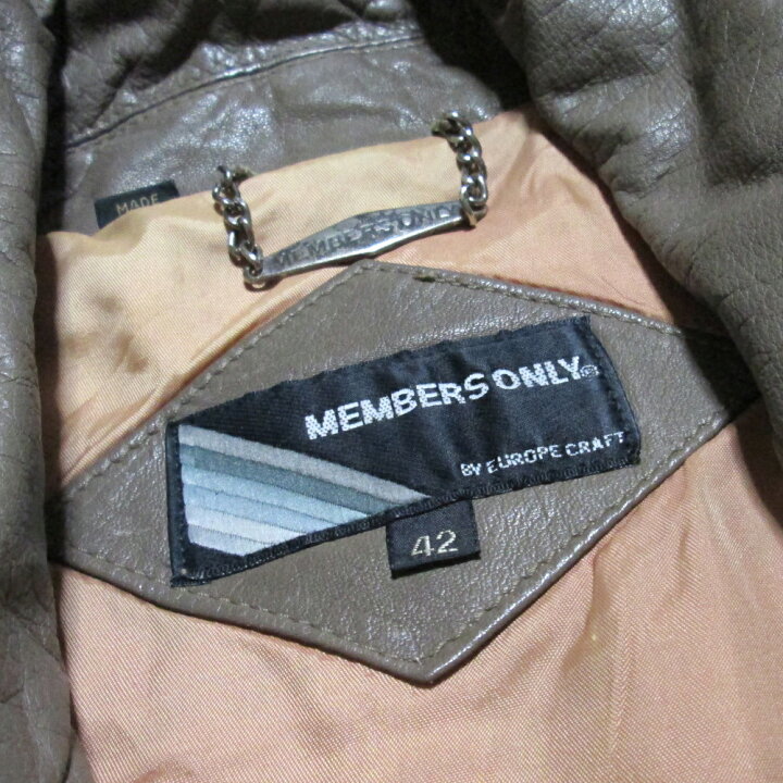 楽天市場】Vintage MEMBERS ONLY by Europe Craft ヴィンテージ 