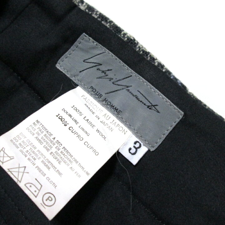 楽天市場】美品 Yohji Yamamoto POUR HOMME ヨウジヤマモト プールオム 