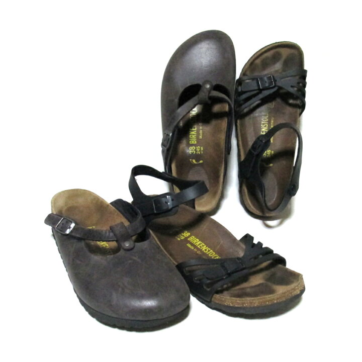 楽天市場】BIRKENSTOCK ビルケンシュトック 「38」 レザーサンダル 2点 