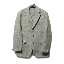 Vintage Harris Tweed ヴィンテージ ハリスツイード イギリス製 3Bクラシックツイードジャケット (ブレザー ブラウン) 136834 【中古】