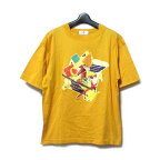 Vintage ungaro ヴィンテージ オールド ウンガロ 「L」 コラージュTシャツ (ビンテージ イエロー オレンジ 半袖) 136979 【中古】