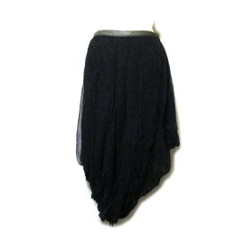 golem ゴーレム アシンメトリーシフォンスカート (黒 ブラック バルーン) 137078 【中古】