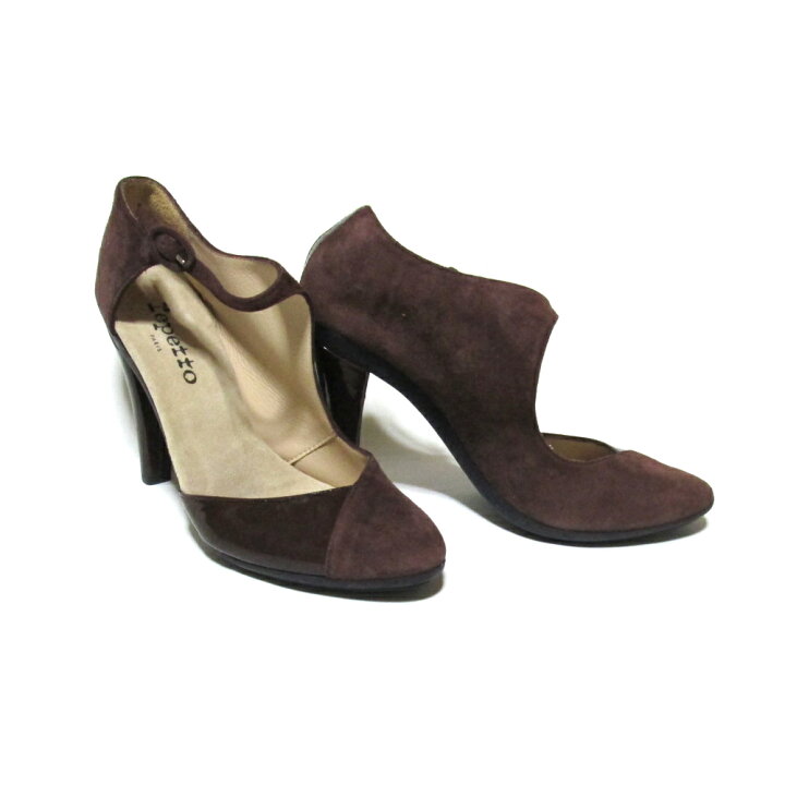 楽天市場】美品 repetto レペット 「38」 エナメルレザー×ヌバック 