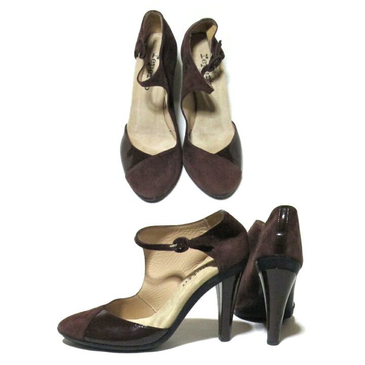 楽天市場】美品 repetto レペット 「38」 エナメルレザー×ヌバック 