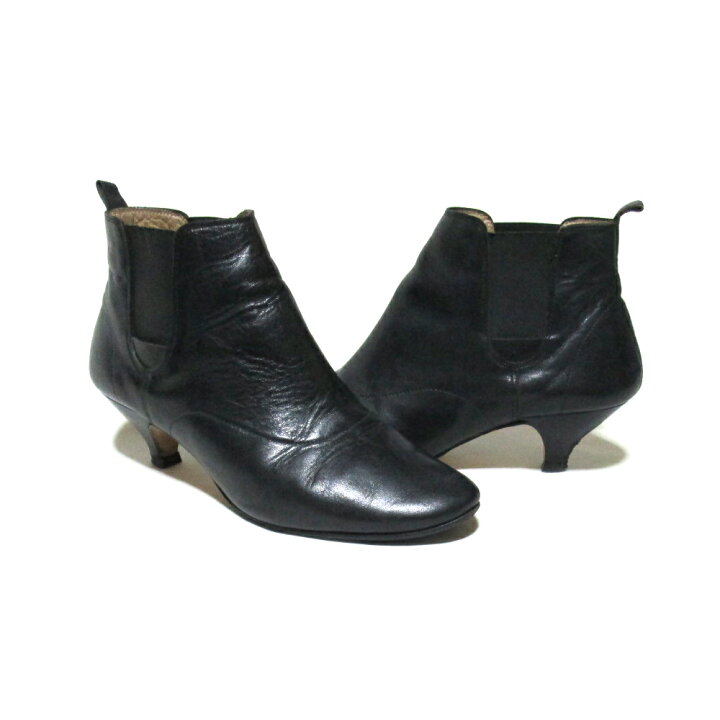 楽天市場】repetto レペット 「39」 レザーヒールブーツ (黒 ブラック 
