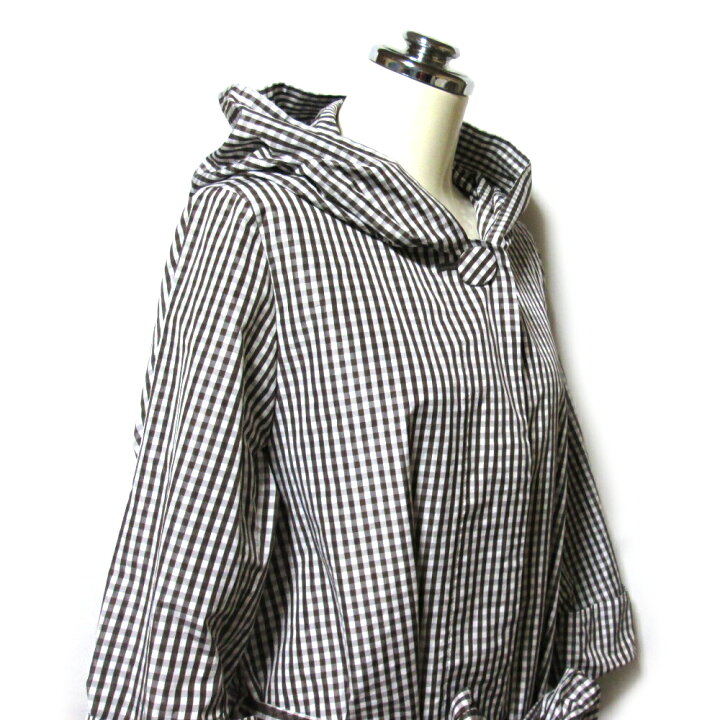 楽天市場】美品 DRESSTERIOR ドレステリア ギンガムチェックフード 
