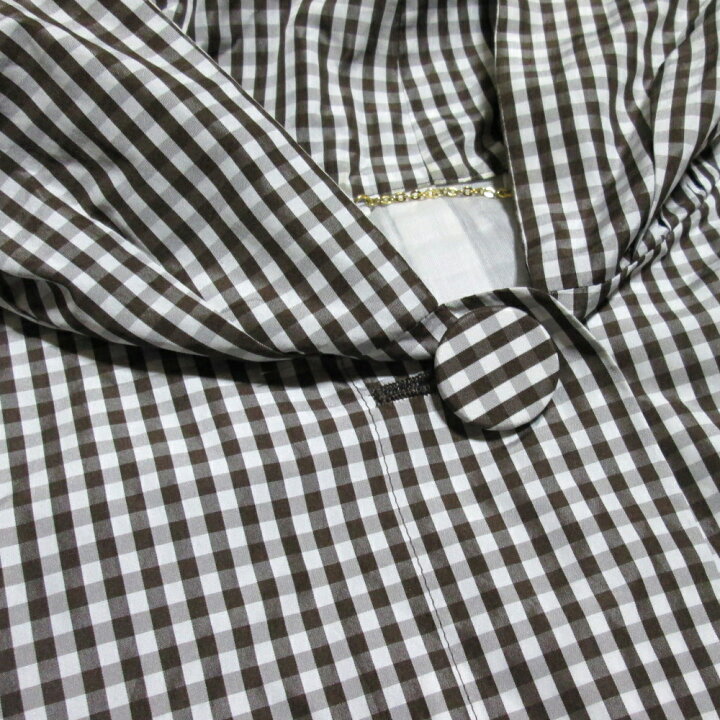 楽天市場】美品 DRESSTERIOR ドレステリア ギンガムチェックフード 