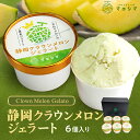 【送料無料】(冷凍)クラウンメロンジェラート6個セット お中元 アイス アイスクリーム 静岡クラウンメロン 静岡県産 マスクメロン メロン高級フルーツ メロン専門店 内祝い 贈りもの ジェラート 手土産 贈答 お祝い ギフト 食品ギフト 贈り物