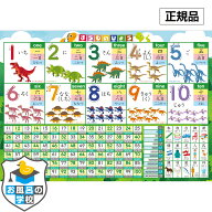 お風呂の学校 すうじのひょう お風呂ポスター 恐竜デザイン お風呂 知育 ポスター B3サイズ 数字 防水 日…