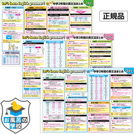 お風呂の学校 中学3年間の英文法まとめ お風呂ポスター 3枚セット 高校受験 TOEIC B3サイズ（横51.5cm×縦36.4cm） 英語 英会話 お風呂 知育 ポスター 中学生 防水 勉強 便利グッズ 日本製 トイレ 部屋 受験 教材 高校受験 ビジネス