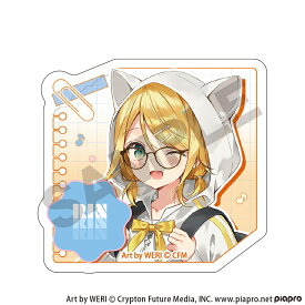 【予約商品3月下旬発売】ピアプロキャラクターズ　アクリルヘアクリップ＿鏡音リン/メガネスタイル