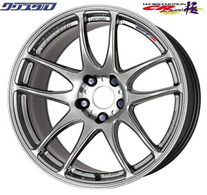 ���[ �V�i WORK EMOTION ���[�N�G���[�V���� CR kiwami �L���~ ��1895+12 5/114 18�C���` 9.5J +12 �z�[����:5 PCD:114 �O���~�b�h�V���o�[(GTS) 2�{�Z�b�g