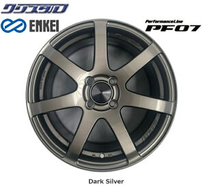 ݌ɂ GPC PF07 16C` 7J +43 z[:4 PCD:100 _[NVo[ 4{ZbgENKEI PerformanceLine PF07 1670+43 4/100 Dard Silver
