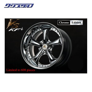 �V�i ���[ WORK VS-KF ����J���[ Chrome Edition �N���[���G�f�B�V���� 18�C���` 9.5J +21 5/114.3 A-Disk 4�{�Z�b�g 1895+21