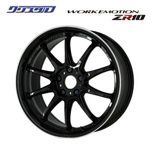 ���[ �V�i WORK EMOTION ZR10 ���[�N �G���[�V���� ZR10 1885+47 5/114.3 18�C���` 8.5J +47 �z�[����:5 PCD:114.3 �u���b�N�_�C�����b�v�J�b�g BLKLC 4�{�Z�b�g