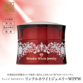 リンクルホワイトジュエリーWPPW オールインワン しわ ジェル クリーム シワ改善 美白 肌あれ防止 保湿 ハリ 透明感 クリスタルジェミー 中島香里 チェンジ オールインワン