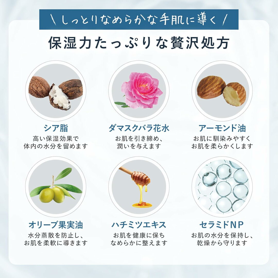 【10%OFF】【公式】 ジョンズブレンド ハンドクリーム いい香り 38g ホワイトムスク 全4種 ジャスミン サボン ムスクリネン ハンドケア 潤い フレグランス しっとり サラサラ 保湿 プチギフト プレゼント 肌 乾燥 クリーム ギフト John’s Blend - メイン画像 6