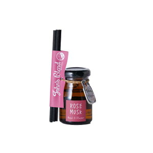 【公式】 ジョンズブレンド リードディフューザーミニ アップルペア ムスクブロッサム ローズムスク ムスクハニー 50mL 約1.5ヶ月 John’s Blend ガラスボトル 置き型 芳香剤 アロマ 新生活 引越