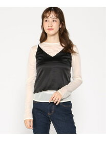 サテンビスチェ CRYSTAL BALL クリスタルボール トップス キャミソール ブラック【送料無料】[Rakuten Fashion]