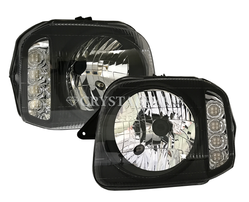 LEDテールと同時購入お勧め JB23 ジムニー 即納特典付き 正規品 高輝度ウインカーLED仕様純正タイプ ヘッドライト