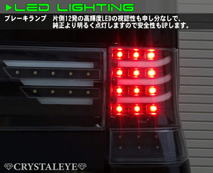 楽天市場】L375S 385Sタントカスタムファイバー LEDテールV3ファイバー 