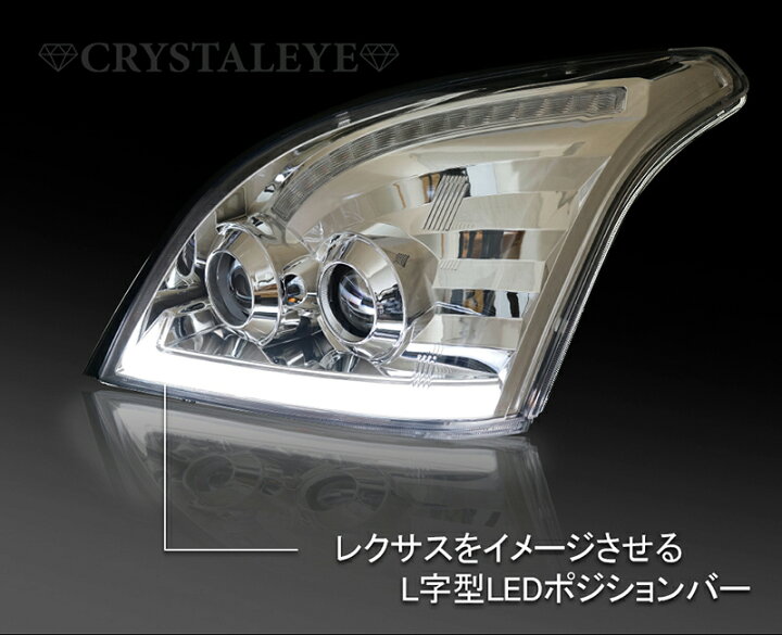 楽天市場】120系 ランクルプラド Lスタイル ダブルプロジェクター 