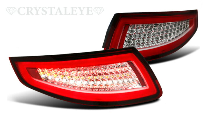 楽天市場】ポルシェ911 997 前期用ファイバーフルLEDテールランプ 