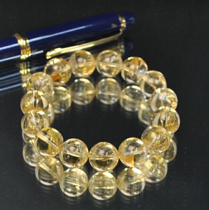 楽天市場】12mm玉 ALLシトリンブレスレット【金運】金運体質づくり 