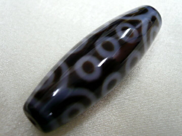 楽天市場】二十一眼天珠（単品） 【チベット産】（長さ37mm 最も太い 
