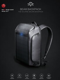 難あり特価　ソーラーチャージャー搭載 バックパック Beam Backpack ソーラー発電機能付きバックパック ソーラーバックパック　デジタルガジェット　防災　持ち出しリュック　USB電源　送料無料